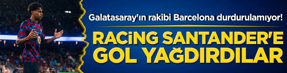 Galatasaray'ın rakibi Barcelona durdurulamıyor! Racing Santander'e gol yağdırdılar!