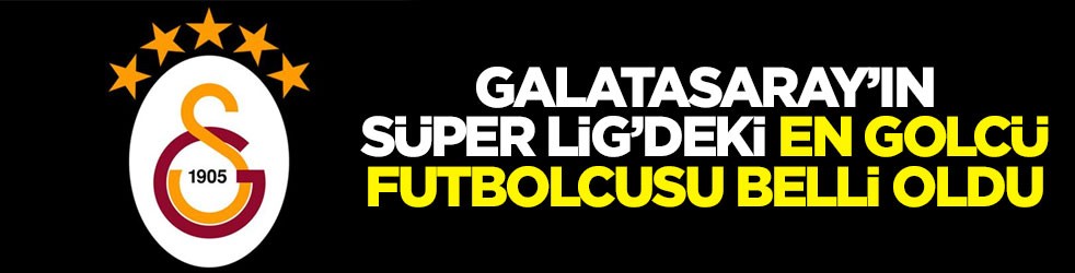 Galatasaray’ın Süper Lig’deki en golcü futbolcusu belli oldu