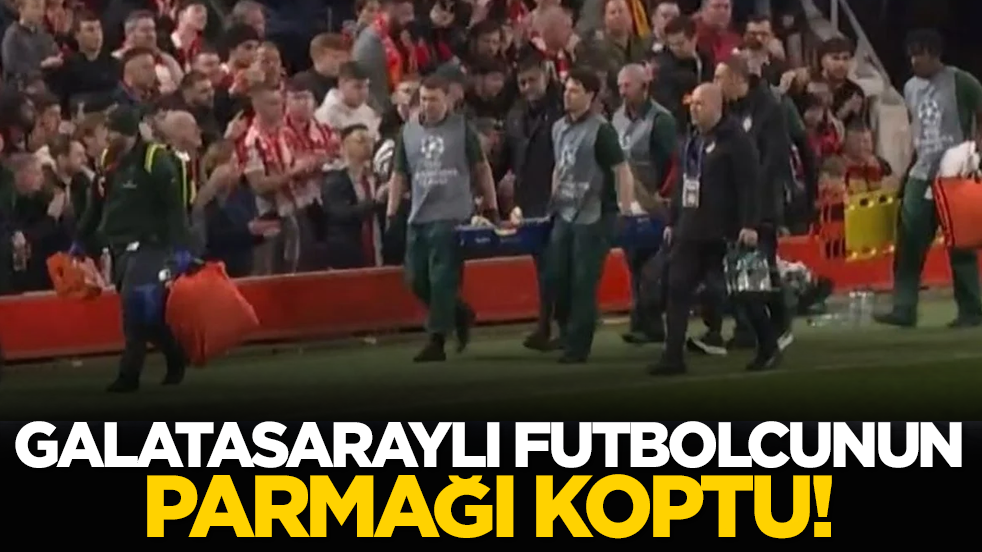 Galatasaraylı futbolcunun parmağı koptu!