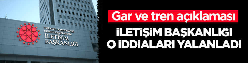 Gar ve tren açıklaması! DMM o iddiaları yalanladı