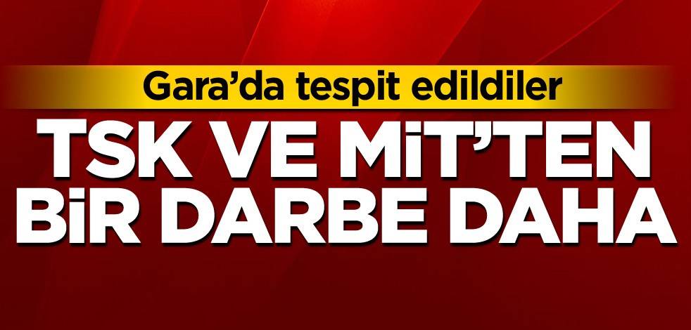 Gara’da tespit edildiler! TSK ve MİT'ten bir darbe daha
