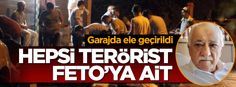 Garajda terörist Gülen'e ait kitaplar bulundu