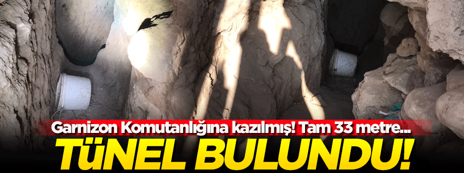 Mardin'de Garnizon Komutanlığı'na kazılmış tünel bulundu