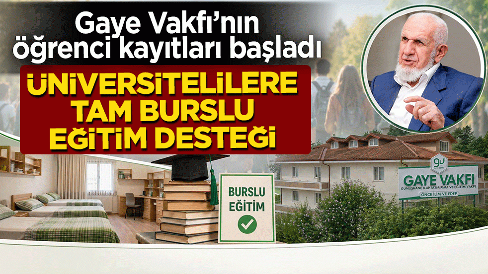 Gaye Vakfı’nın öğrenci kayıtları başladı: Üniversitelilere tam burslu eğitim desteği