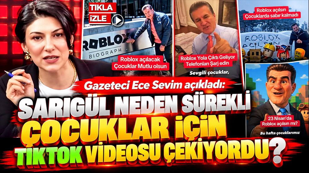 Gazeteci Ece Sevim açıkladı: Sarıgül neden sürekli çocuklar için TikTok videosu çekiyordu?