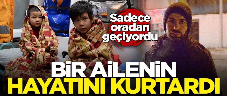 Gazetede dağıtım görevlisi bir ailenin hayatını kurtardı