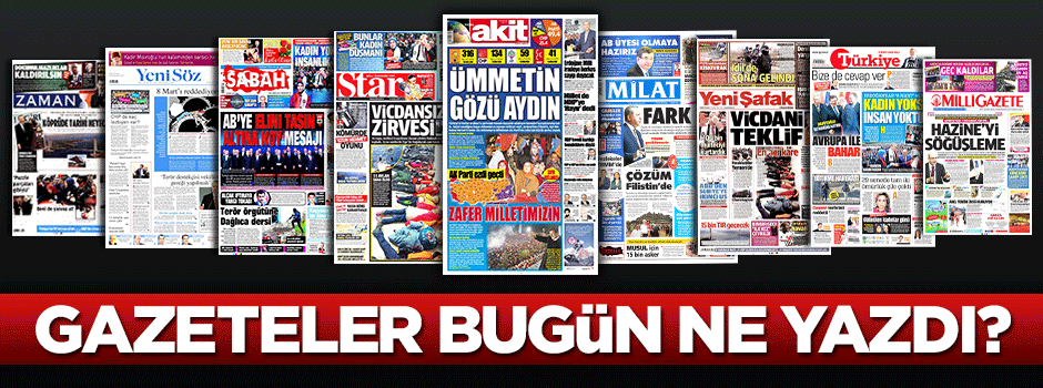 Gazetelerde bugün ne var? 2 Nisan 2016