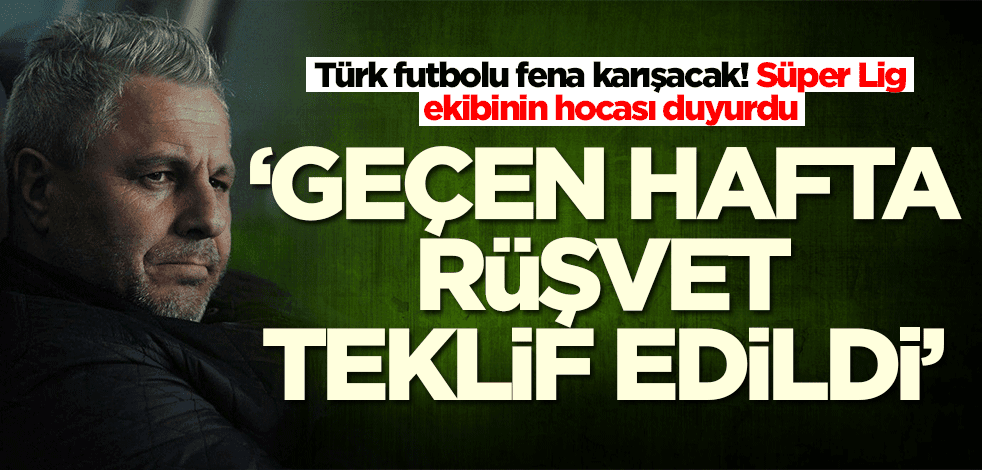 Gaziantep Futbol Kulübü teknik direktörü Sumudica: Geçen hafta rüşvet teklif edildi