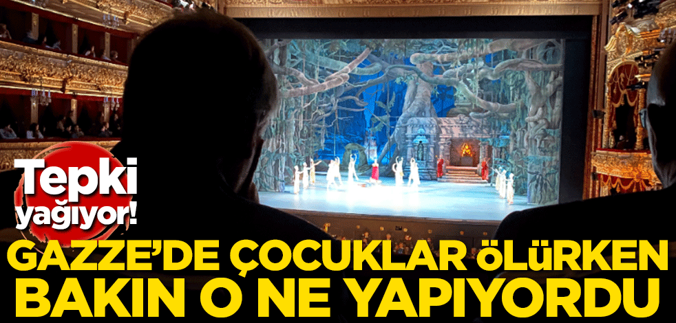 Gazze'de çocuklar ölürken bakın o ne yapıyordu! Tepki yağıyor