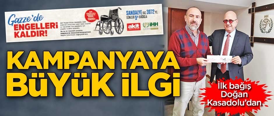 Gazze’de engelleri kaldır kampanyasına büyük ilgi