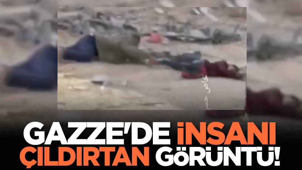 Gazze'de insanı çıldırtan görüntü!