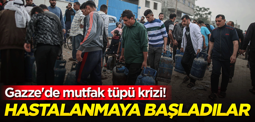 Gazze'de mutfak tüpü krizi! Hastalanmaya başladılar