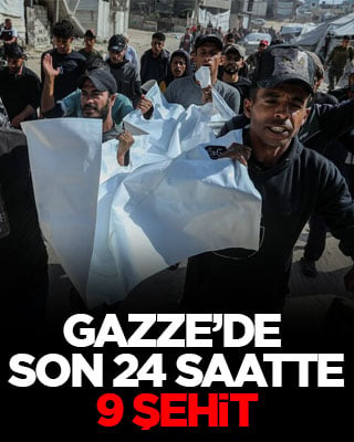 Gazze’de son 24 saatte 9 şehit