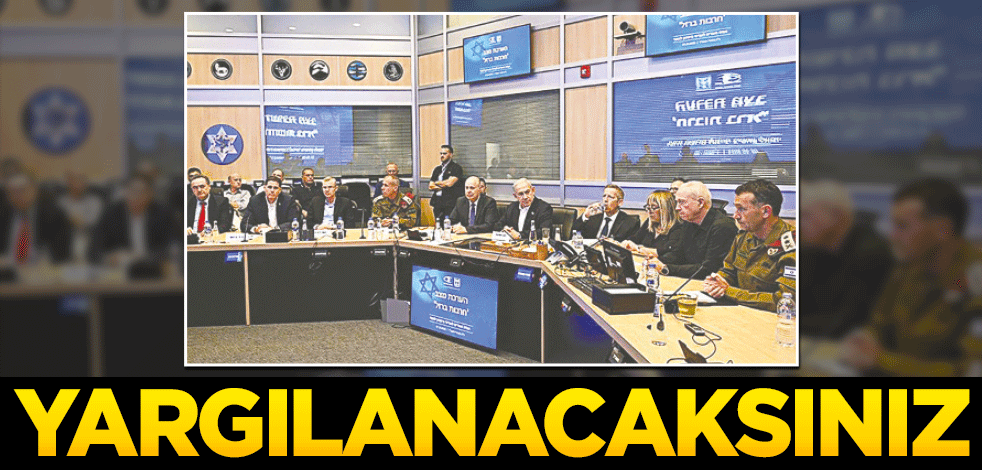 Gazze’de soykırım yapan Siyonist katiller er ya da geç hesap verecek! Yargılanacaksınız