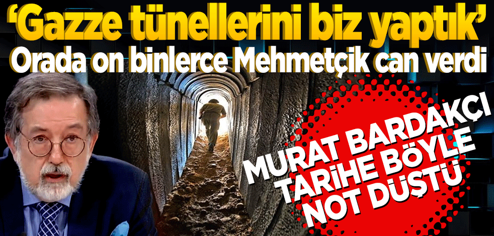 Gazze'deki ilk tünelleri, İngilizler'e karşı savaşan Mehmetçik açmıştır! Murat Bardakçı tarihe böyle not düştü