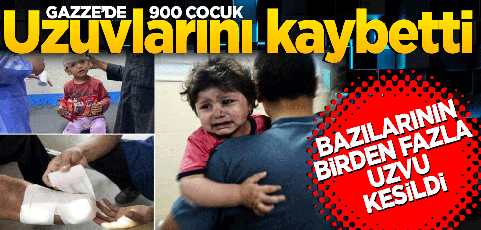 Gazze’deki katliam sonrası yaklaşık 900 çocuk uzuvlarını kaybetti