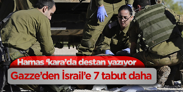 Gazze'den İsrail'e 7 tabut daha
