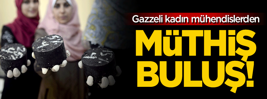 Gazzeli kadın mühendislerlerden kendini onaran asfalt!