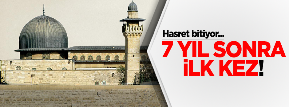  Gazzeliler 7 yıl sonra ilk kez Mescid-i Aksa'da