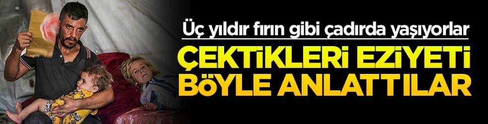 Gazzeliler kavurucu sıcakla da mücadele ediyor
