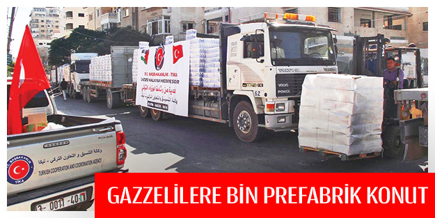 Gazzelilere bin prefabrik konut