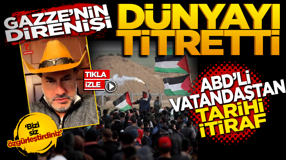 Gazze’nin Direnişi Dünyayı Titretti! ABD’li Vatandaştan Tarihi İtiraf: 