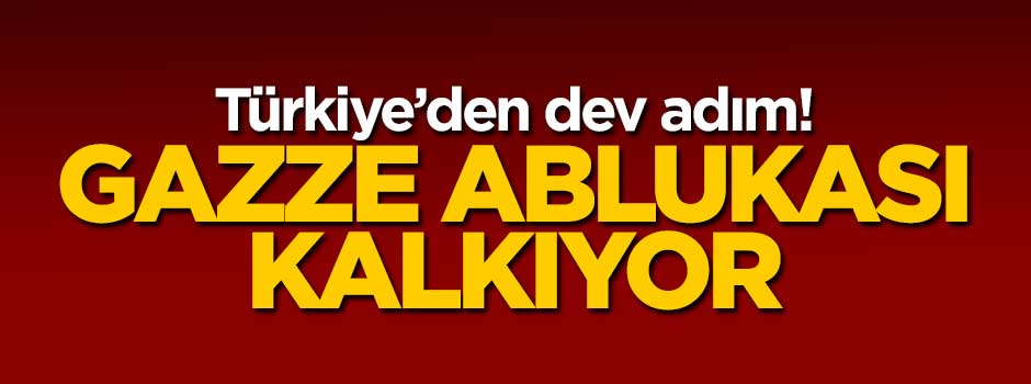 Gazze'ye abluka kalkıyor