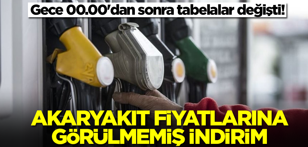 Gece 00.00'dan tabelalar değişti! Akaryakıt fiyatlarında görülmemiş güncelleme