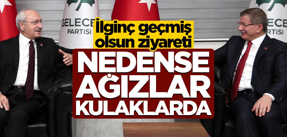 Geçmiş olsun ziyaretinde ilginç görüntü: İkisinin de ağzı kulaklarında