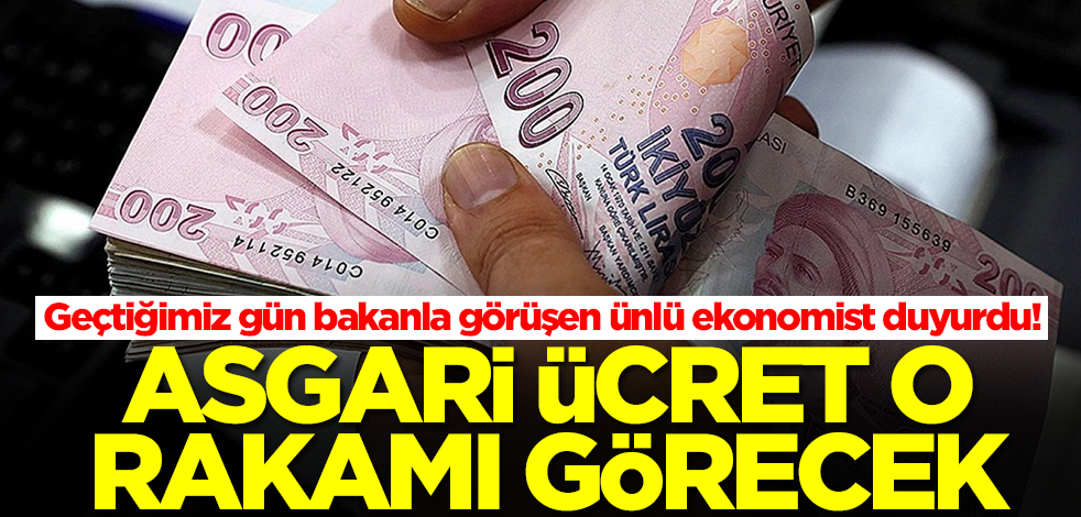 Geçtiğimiz gün bakanla görüşen ünlü ekonomist kötü haberi verdi: Asgari ücret o rakamı görecek