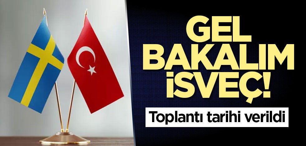 Gel bakalım İsveç! Toplantı tarihi verildi