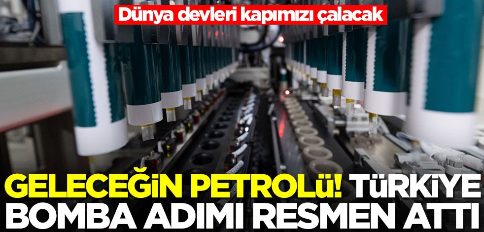 Geleceğin petrolü! Türkiye dünya devlerini sıraya sokacak hamleyi yaptı