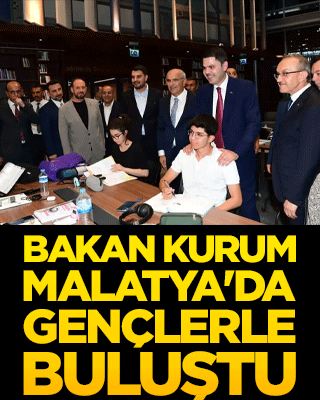 Bakan Kurum Malatya'da gençlerle buluştu
