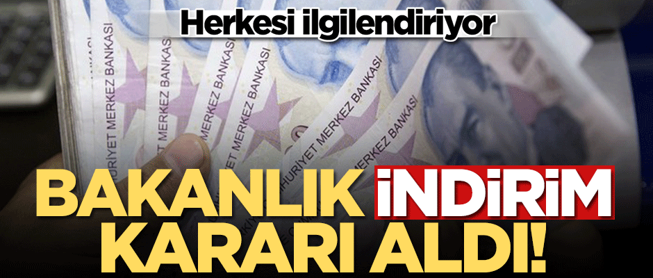 Herkesi ilgilendiriyor! Gelir İdaresi Başkanlığı indirim kararı aldı