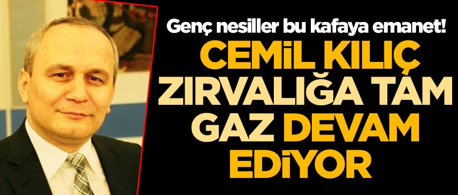 Genç nesiller bu kafaya emanet! Görevine iade edilen Cemil Kılıç'tan zırvalığa tam devam