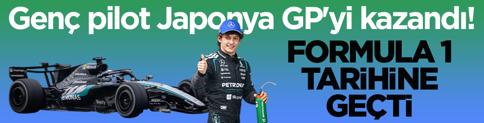 Genç pilot Japonya GP'yi kazandı! Formula 1 tarihine geçti