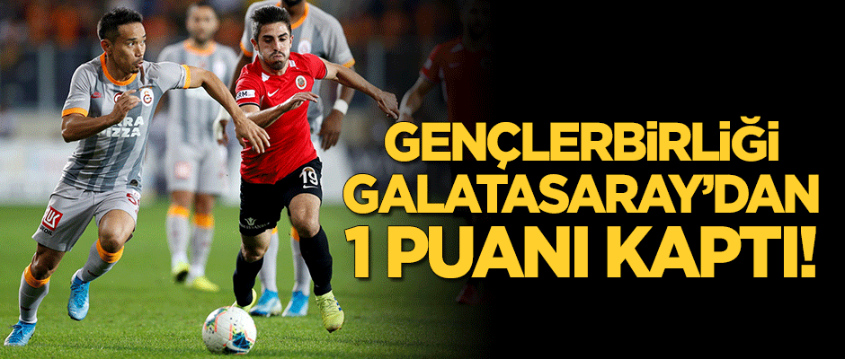Gençlerbirliği, Galatasaray'dan 1 puanı kaptı!