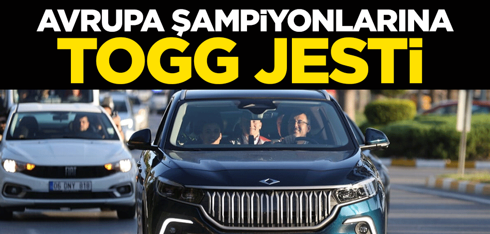 Gençlik ve Spor Bakanı Mehmet Muharrem Kasapoğlu'ndan Avrupa şampiyonlarına Togg jesti