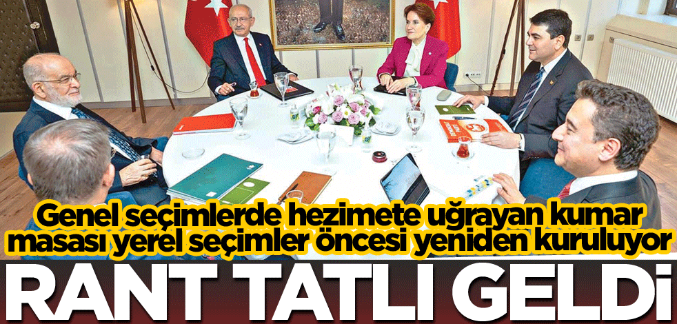 Genel seçimlerde hezimete uğrayan kumar masası yerel seçimler öncesi yeniden kuruluyor! Rant tatlı geldi