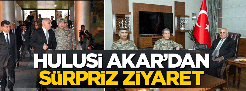 Genelkurmay Başkanı Hulusi Akar'dan Van'a ziyaret