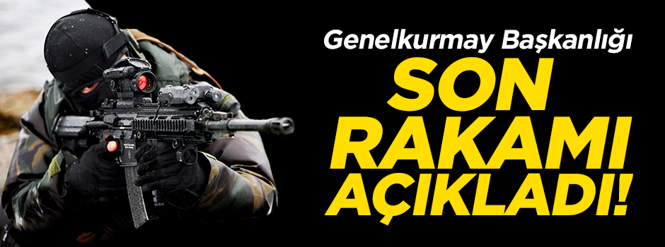 Genelkurmay Başkanlığı 465 teröristin öldürüldüğünü açıkladı
