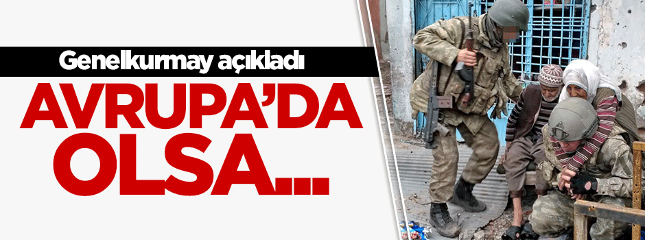 Genelkurmay çukur operasyonlarını değerlendirdi