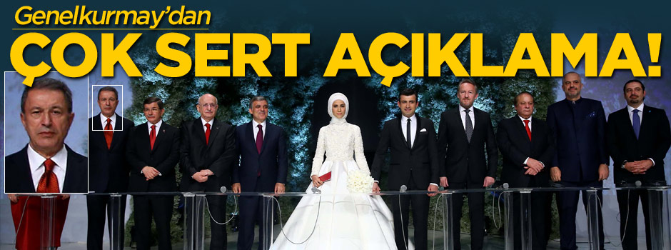 Genelkurmay'dan çok sert "Sümeyye Erdoğan nikahı" açıklaması