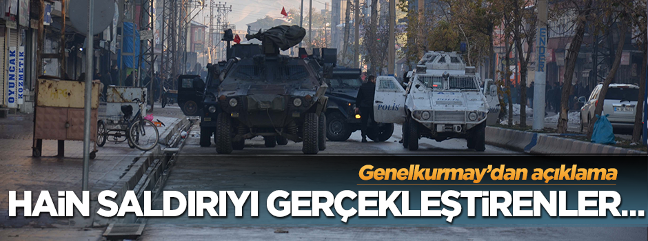 Genelkurmay'dan saldırı açıklaması: PKK yaptı!