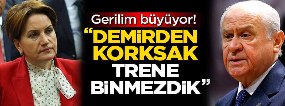 Gerilim büyüyor! "Demirden korksak trene binmezdik"