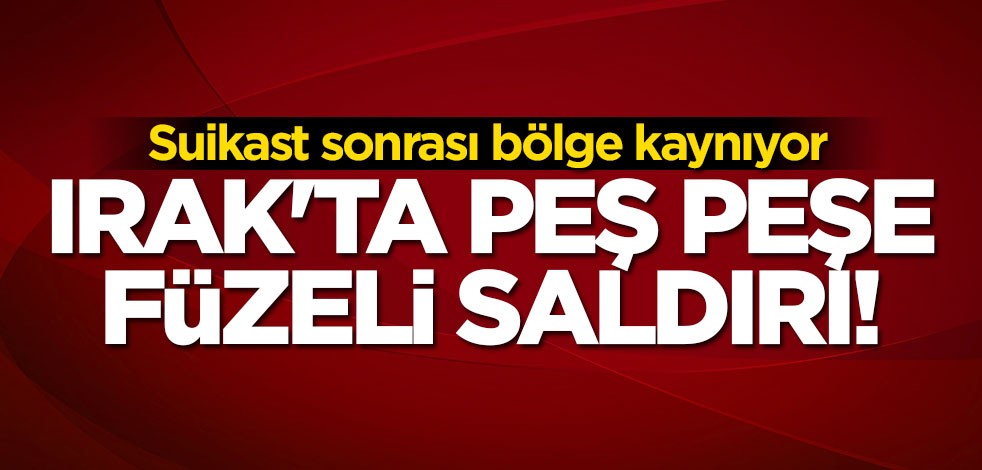 Gerilim tırmanıyor! ABD üssüne füzeli saldırı