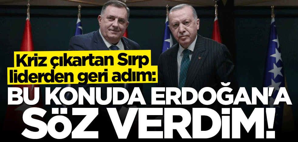 Gerilimi tırmandıran Dodik'ten şaşırtan açıklama: Başkası istedi diye savaşmayacağız