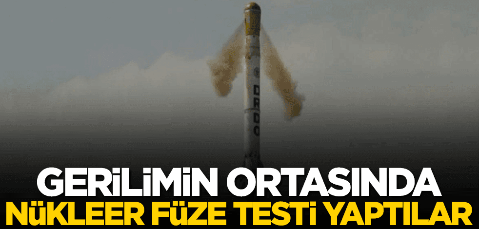 Gerilimin ortasında nükleer füze testi yaptılar