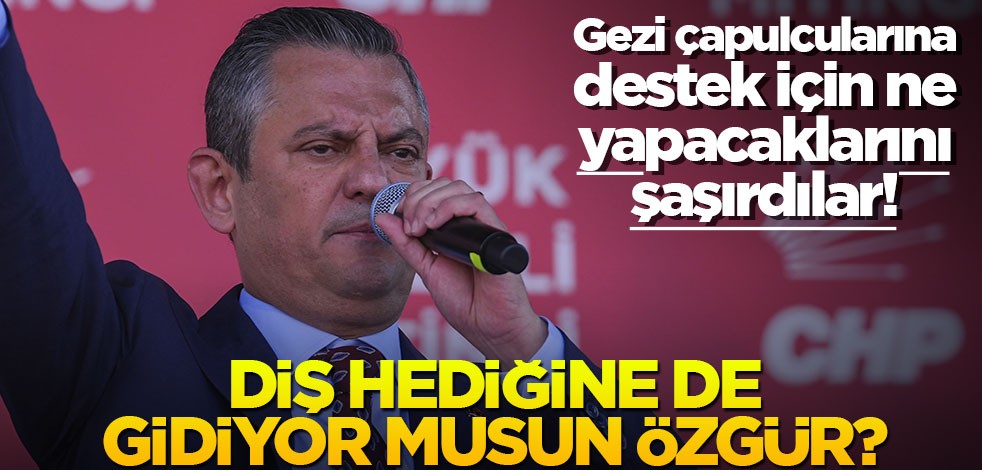 Gezi çapulcularına destek için ne yapacaklarını şaşırdılar! Diş hediğine de gidiyor musun Özgür?