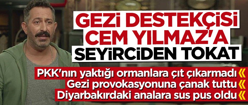 Gezi destekçisi Cem Yılmaz'a seyirciden tokat!